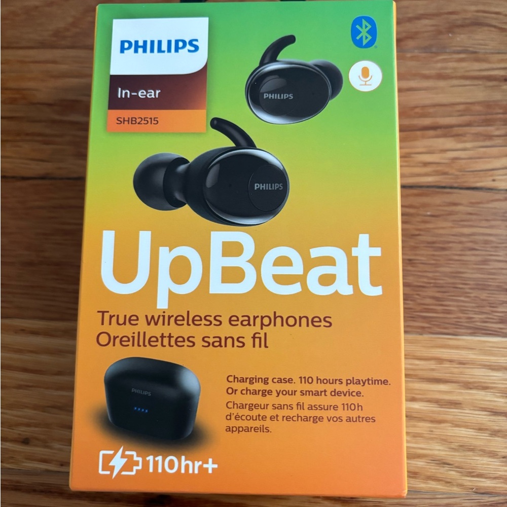 NWT Philips UpBeat True Wireless Bluetooth Earbuds SHB2515 – New in Box